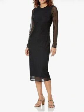 NWT The Drop Size XL Black Sheer Dress